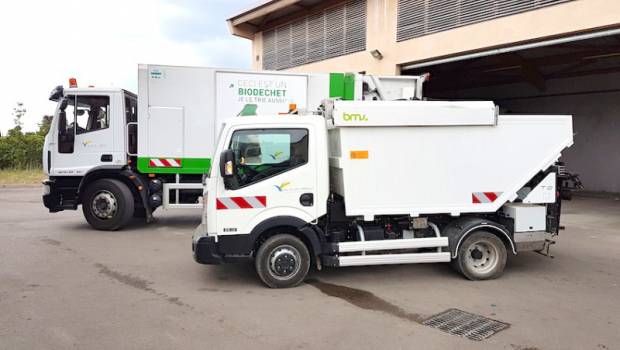 La benne à ordures assure la relève des compteurs d’eau