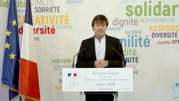 Nicolas Hulot présente sa feuille de route pour 2018