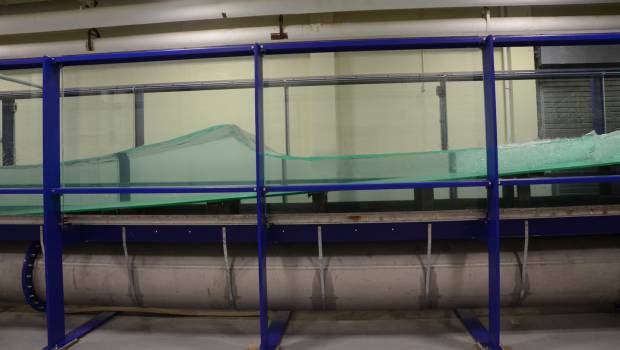 Un canal de houle pour anticiper le changement climatique
