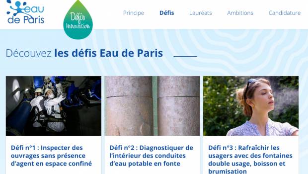 Eau de Paris lance une plateforme d’appels à projets innovants