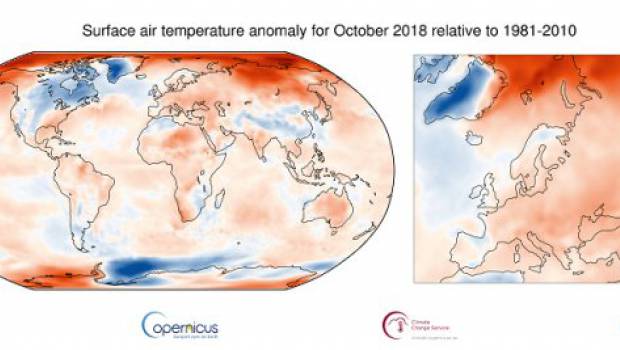 Climat : en octobre, les températures étaient au-dessus de la moyenne constatée entre 1981 et 2010