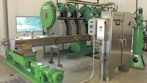 Une unité modulaire de déshydratation des boues