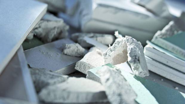 En 2018, 93.000 tonnes de déchets de plâtre ont été recyclées