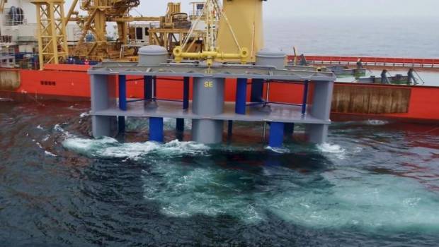 L'hydrolienne marine Hydroquest Ocean est en service