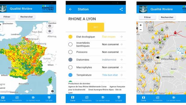 L'application Qualité rivière est mise à jour