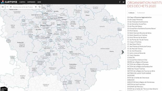 L'Ordif met à jour la carte des acteurs franciliens de la collecte et traitement des déchets