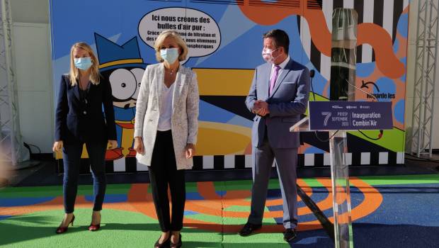 Suez et la Région Île-de-France inaugurent une bulle d’air pur dans une école