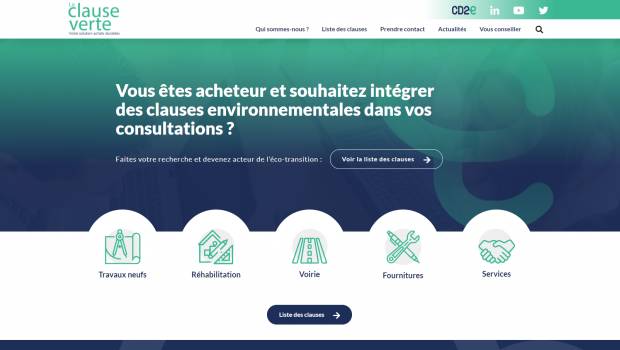 Le CD2E lance une « clause verte » pour les acheteurs publics