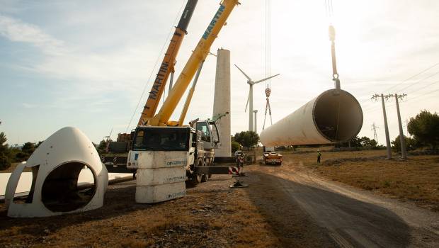 Les éoliennes se recyclent bien