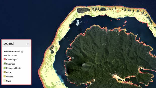 Une cartographie complète des récifs coralliens des eaux peu profondes