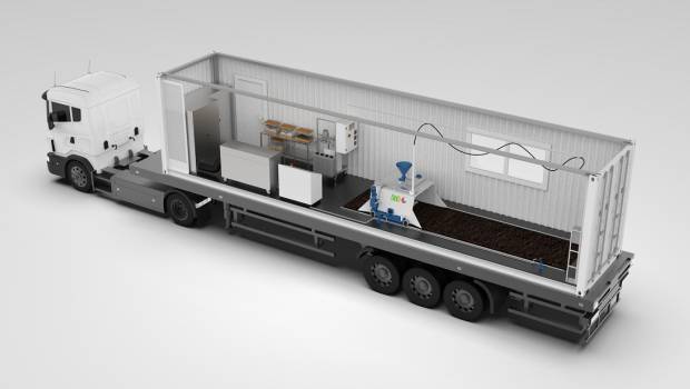 Plateforme mobile de bioremédiation et enrichissement des sols