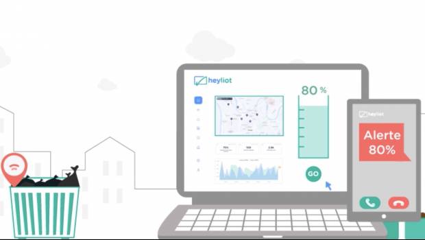 Un capteur innovant détecte le niveau de remplissage du contenant à déchets