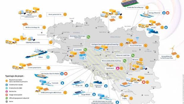 Une cartographie évolutive des projets hydrogène en Bretagne
