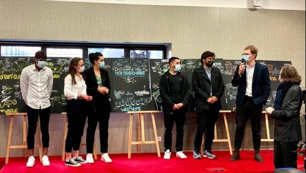 Un conteneur innovant pour désinfecter les masques usagés