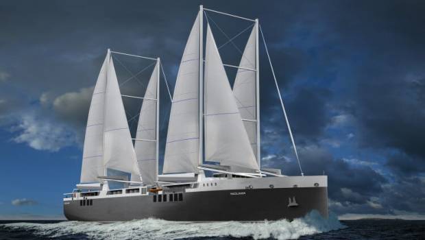 Une levée de fonds pour un transport maritime à propulsion vélique