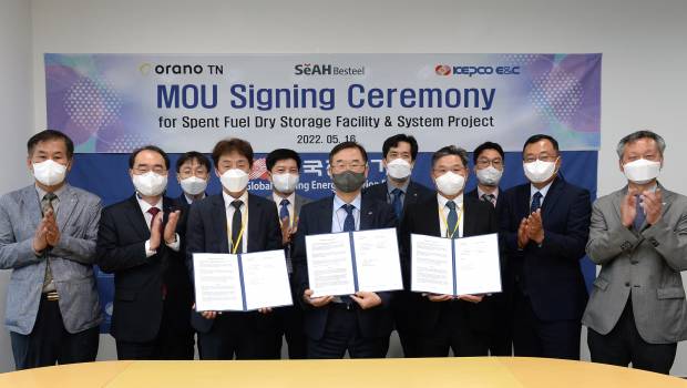 Corée du Sud : Orano NPS fait valoir son expertise d’entreposage à sec des combustibles nucléaires usés