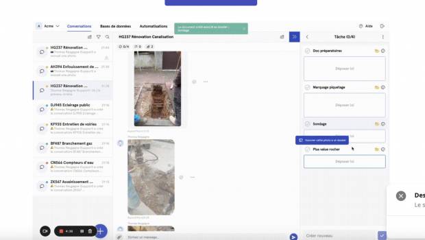 Kraaft, la messagerie instantanée des travaux publics et de la construction