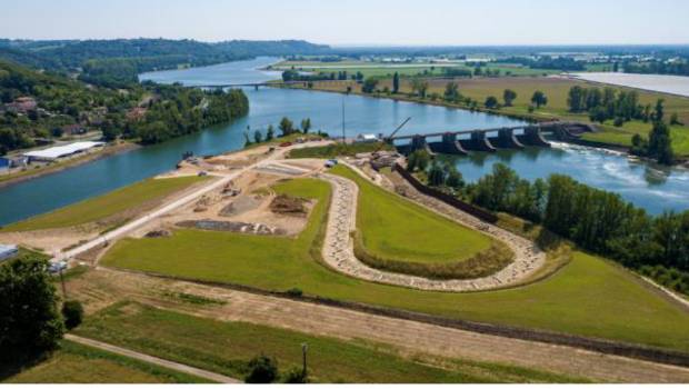 EDF Hydro Sud-Ouest construit le plus grand ouvrage français de franchissement piscicole sur la Garonne