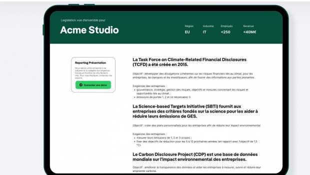 Un outil informe les entreprises de leurs obligations écologiques