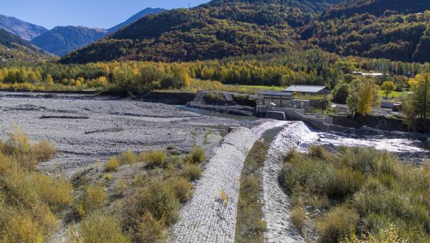 Le Drac s’assèche avec les saisons