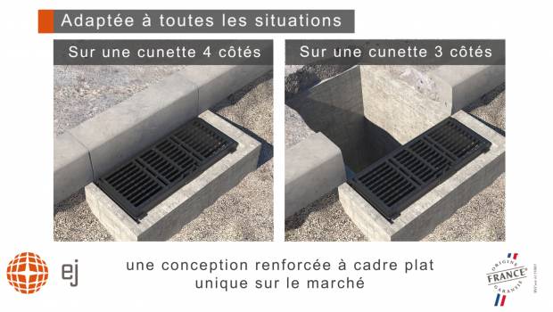 EJ renforce le design et la capacité d’absorption de sa grille de drainage