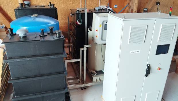 La blanchisserie traite et réutilise ses eaux usées