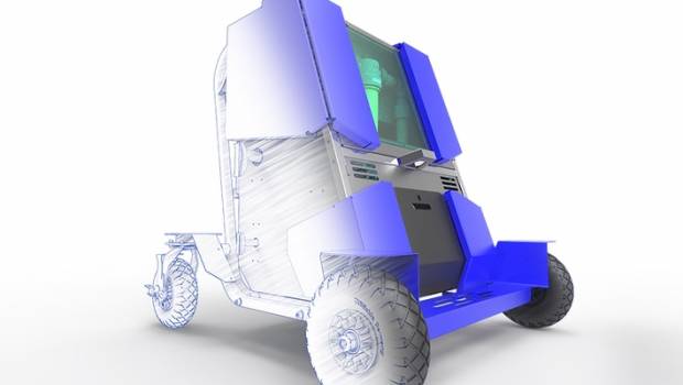 Station mobile de désinfection sécurisée et connectée Graviclean