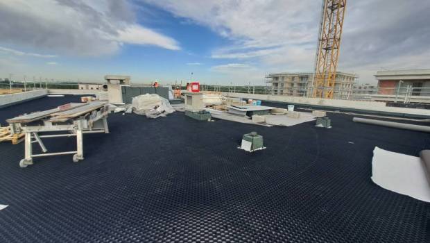 Eaux pluviales : Ecovégétal propose un système de rétention temporaire d’eau de pluie