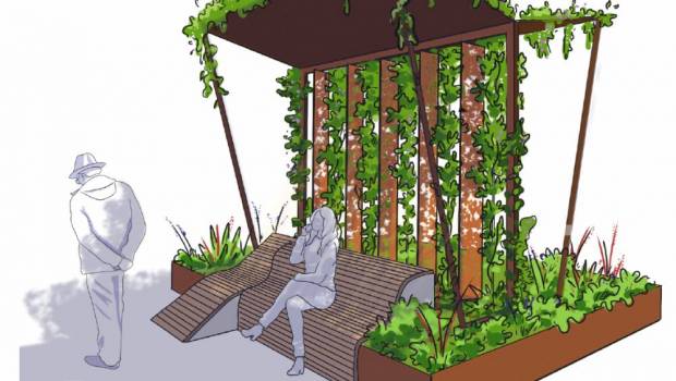 Une pergola végétalisée pour faire respirer les villes
