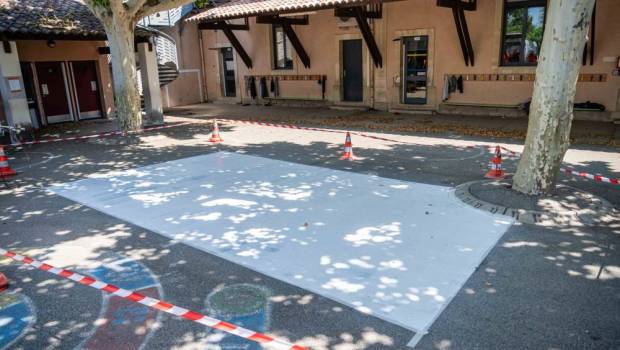 Lutte contre les îlots de chaleur : Beaumes-de-Venise teste le revêtement thermique Climat'road sur une aire de jeux