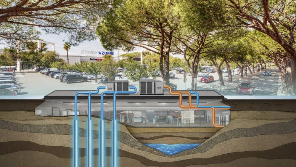 À Hyères, le centre commercial Centr’Azur mise sur la géothermie pour sa décarbonation