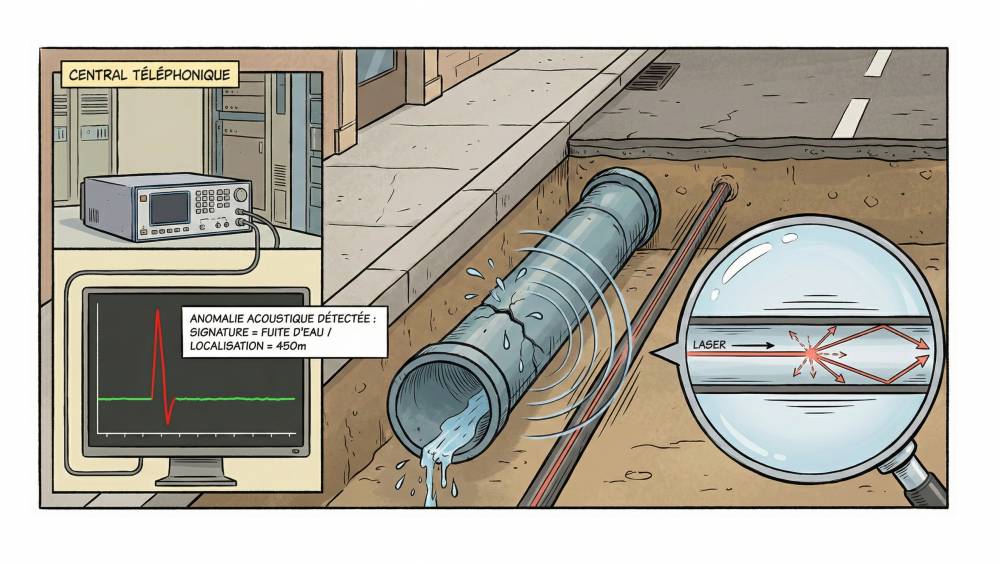 Réseaux d'eau : la chasse aux fuites par fibre optique