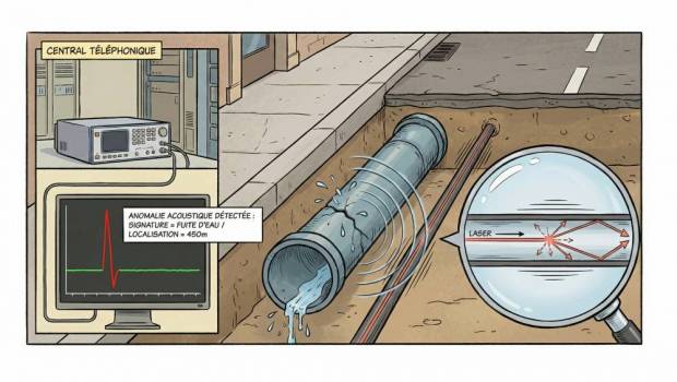 Réseaux d'eau : la chasse aux fuites par fibre optique
